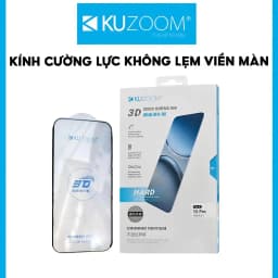 Thumbnail Kính Cường Lực 3D Curved Chính Hãng KUZOOM không lẹm, chống vân tay dùng Cho IP 15 Promax-16 Promax 1