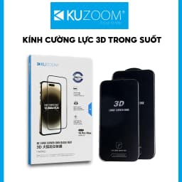 Thumbnail Kính Cường Lực 3D Trong Suốt Chính Hãng KUZOOM Dùng IP X-11-12-13-14-15-16-PRO-PLUS-PROMAX 1