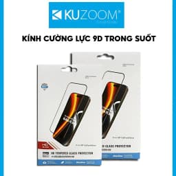 Thumbnail Kính Cường Lực 9D Trong Suốt Full Màn Chính Hãng KUZOOM Chống Trầy Xước cho iP X-16-Promax- PRO-PLUS 1