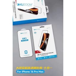 Thumbnail Kính Cường Lực 9D Trong Suốt Full Màn Chính Hãng KUZOOM Bảo Vệ Màng Loa Dùng Cho IP X Đến 16-Promax 4