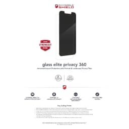 Thumbnail Kính cường lực chống nhìn trộm cao cấp ZAGG Elite Edge Privacy, khung hỗ trợ dán BH 1tháng1đổi1 2