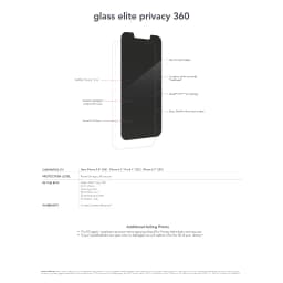 Thumbnail Kính cường lực chống nhìn trộm cao cấp ZAGG Elite Edge Privacy, khung hỗ trợ dán BH 1tháng1đổi1 3