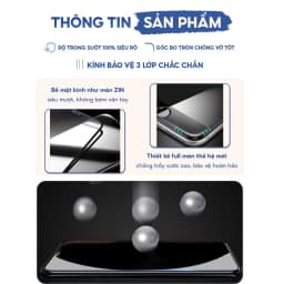 Thumbnail Kính cường lực iphone 9D, 10D KTM cho ip 7 Plus, 8Plus ,Xs Xsmax 11 12 13 pro max  14 pro max 1