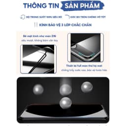 Thumbnail Kính Cường Lực iphone chống vân tay KTM full màn, ip 7plus/xsmax, 11Promax, 12 13 14 Pro max 1