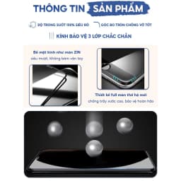 Thumbnail Kính Cường Lực iphone chống nhìn trôm tự dán KTM full màn, ip 7plus/xsmax, 11Promax, 12 13 14 15 Pro max 2
