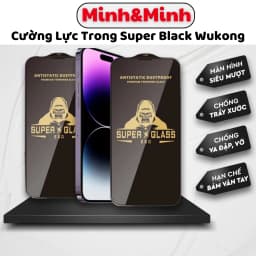 Thumbnail Kính Cường Lực iphone full màn Black KTM, chống bụi khi dán, full màn, ip 7plus/xsmax, 11Promax, 12 13 14 Pro max 1