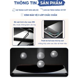 Thumbnail Kính Cường Lực iphone full màn Black KTM, chống bụi khi dán, full màn, ip 7plus/xsmax, 11Promax, 12 13 14 Pro max 2