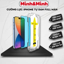 Thumbnail Kính Cường Lực iphone full màn tự dán KTM Kính trong, ip 7plus/xsmax, 11Promax, 12 13 14 Pro max 1