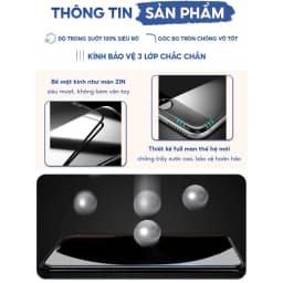 Thumbnail Kính Cường Lực iphone full màn tự dán KTM Kính trong, ip 7plus/xsmax, 11Promax, 12 13 14 Pro max 2