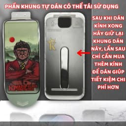 Thumbnail Kính cường lực iphone khung dán tự lấy bụi KTMSTORE, viền mỏng không che vào màn máy, ip xsmax 11 12 14 15Pro 16promax 1