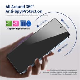 Thumbnail Kính cường lực tự dán chống nhìn trộm 360 độ KINGKONG K360 có khung tự dán cho Iphone 11 12 13 14 15 16 Pro Plus Promax 3
