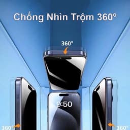 Thumbnail Kính cường lực tự dán chống nhìn trộm 360 độ KINGKONG K360 có khung tự dán cho Iphone 11 12 13 14 15 16 Pro Plus Promax 4