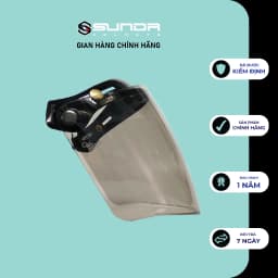 Thumbnail Kính dài 3 khuy gắn nón bảo hiểm SUNDA CA-110 - kính dài che hết mặt 4