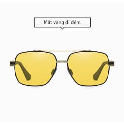 Thumbnail Kính Đi Đêm Bảo Vệ Mắt AORON Giúp Tầm Nhìn Rõ Nét Tránh Vật Cản Chống Bụi Khi Chạy Xe Tròng Phân Cực Gọng Hợp Kim AK061 2