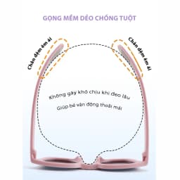Thumbnail Kính Mát Cho Bé AORON Gọng Vuông Tròn Chống Tia UV Bảo Vệ Mắt Màu Sắc Dễ Thương Tròng Phân Cực Cho Bé Trai Bé Gái AK163 4