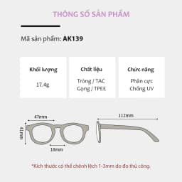 Thumbnail Kính Mát Cho Bé Tròng Phân Cực Chống UV400 Gọng Tròn Dẻo Silicone Cao Cấp Thời Trang Bé Trai Bé Gái Từ 0-3 Tuổi AK139 3