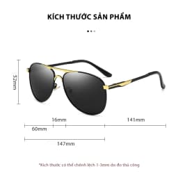 Thumbnail Kính Mát Nam Cao Cấp AORON Tròng Mắt Polaroid Chống Chói Lóa Và Tia UV Cực Tím Đẳng Cấp Nam Tính Cực Chất AK124 1