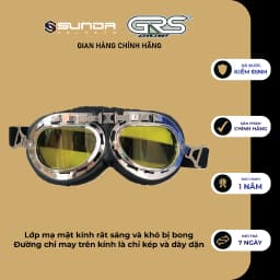 Thumbnail Kính phi công nhiều màu gắn mũ bảo hiểm nửa đầu SUNDA, GRS 4