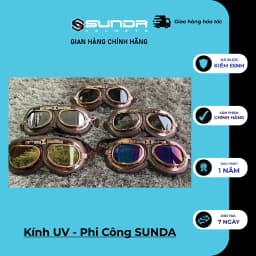 Thumbnail Kính Phi Công - UV400 SUNDA gắn mũ bảo hiểm nửa đầu - mũ 3/4 1