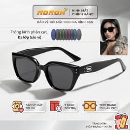 Thumbnail Kính Râm Nam Nữ AORON Tròng Phân Cực Chống Tia UV Dáng Chữ Nhật Trendy Gọng TR90 Chống Gãy, Thiết Kế Cá Tính AK231 1
