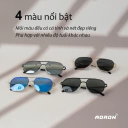 Thumbnail Kính Râm Nam Phân Cực AORON Chống Tia UV400 Chống Chói Gọng Metal Cao Cấp Siêu Thời Trang Hàn Quốc AK062 3