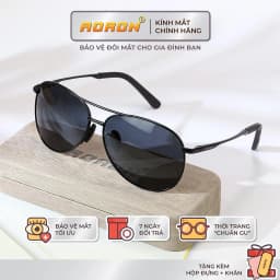 Thumbnail Kính Râm Nam Thời Trang Phân Cực Chống Lóa, Chống Chói Lái Xe Đi Đêm Kiểu Dáng Phi Công AK002 - AORON 1