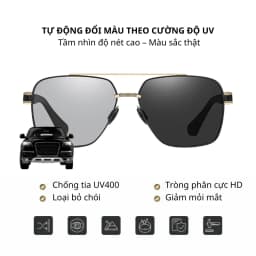 Thumbnail Kính Râm Thời Trang Nam Nữ AORON Phân Cực Đổi Màu Chống Lóa Chống Tia Cực Tím UV Kiểu Dáng Thời Trang Nhiều Màu AK171 4