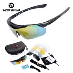 Thumbnail Kính Râm WEST BIKING Chống Sương Phân Cực Gọng Mypia UV400 Bảo Vệ Mắt Dùng Khi Chạy 1