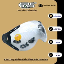 Thumbnail Kính thay thế mũ bảo hiểm nửa đầu GRS 1