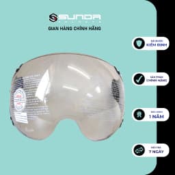Thumbnail Kính thay thế nón bảo hiểm Sunda 136 Sunda 133 Sunda 137 - Hàng chính hãng 2