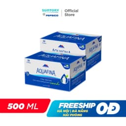 Thumbnail [KOL]Combo 2 Thùng Nước tinh khiết Aquafina (500ml/chai) 2