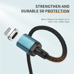 Thumbnail Kuulaa Cáp Từ Tính 3 Trong 1 Loại C USB C 3A Sạc Nhanh Cho Điện Thoại Thông Minh Cáp Micro Lightning Cho iPhone Android 3