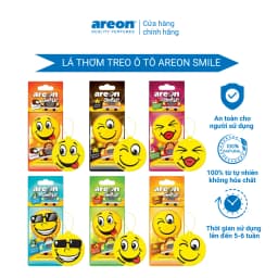 Thumbnail Lá thơm treo xe ô tô AREON Smile - Nhập khẩu Bulgaria 1