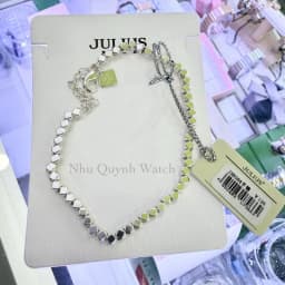 Thumbnail Lắc tay Julius Cao cấp Hàn Quốc JSB084 (màu Bạc) hạt giác cạnh lấp lánh 4