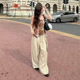 Thumbnail làminapparel - FLANNEL BRAID DETAIL TOP 4