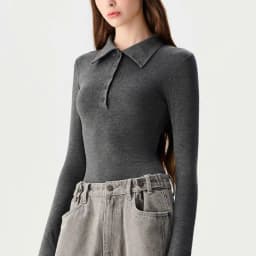 Thumbnail làminapparel - LONG SLEEVE POLO BODYSUIT 2