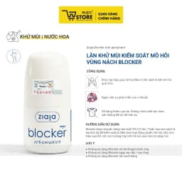 Thumbnail Lăn Khử Mùi Kiểm Soát Mồ Hôi Vùng Nách Ziaja Blocker 60ml Thấm Nhanh, Không Để Lại Vệt Trên Áo EUPC STORE 3