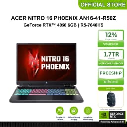 Thumbnail Laptop Acer Nitro 16 Phoenix AN16-41-R50Z – Trải nghiệm game đỉnh cao: R5-7640HS & RTX 4050 6GB 1