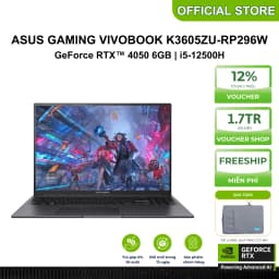 Thumbnail Laptop ASUS Gaming VivoBook K3605ZU-RP296W – i5-12500H & RTX4050, Hiệu năng tối thượng 1