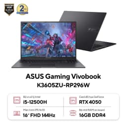 Thumbnail Laptop ASUS Gaming Vivobook K3605ZU-RP296W (Intel Core i5-12500H | 16GB | 512GB | RTX 4050 | 16 inch WUXGA | Win 11 1