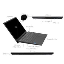 Thumbnail Laptop MSI Modern 14 C12MO-660VN (Intel Core i5-1235U | 16GB | 512GB | 14 inch FHD | Win 11) 4
