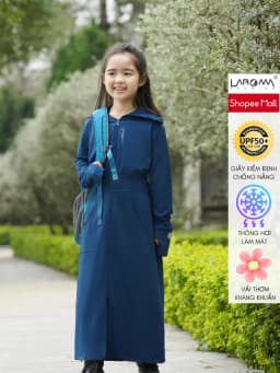 Thumbnail LAROMA Choàng chống nắng trẻ em 1 lớp UPF50+ | Làm mát | Vải thơm | Kháng khuẩn 1