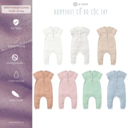 Thumbnail LE COON | Bodysuit Cổ Bo Cộc Tay | COOL | 3 - 18 tháng 1