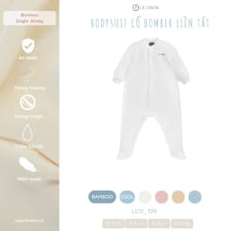 Thumbnail LE COON | BODYSUIT CỔ BOMBER LIỀN TẤT | BAMBOO mỏng mát | 0-9 tháng 1