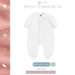 Thumbnail LE COON | BODYSUIT CỔ BOMBER DÀI TAY | Vải COOL mỏng mát | 0-12 tháng 1