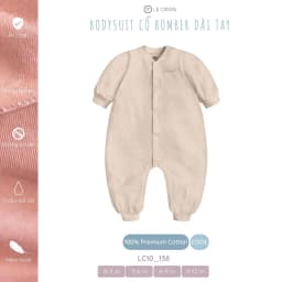 Thumbnail LE COON | BODYSUIT CỔ BOMBER DÀI TAY | Vải COOL mỏng mát | 0-12 tháng 4