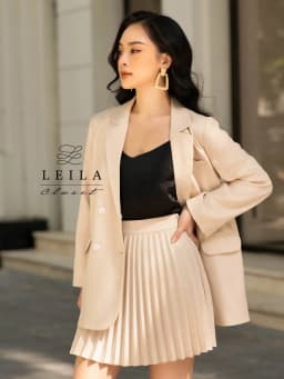 Thumbnail LEILA CLOSET | Chân váy thiết kế Gina xếp li, kèm belt 2