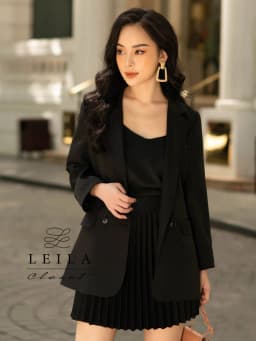 Thumbnail LEILA CLOSET | Chân váy thiết kế Gina xếp li, kèm belt 3