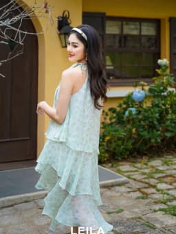 Thumbnail LEILA CLOSET | Đầm maxi thiết kế Sunny 3 tầng không tay 2