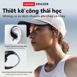 Thumbnail Lenovo ER XT80 Pro AI bị lỗi Tai nghe Bluetooth ANC khử tiếng ồn thông minh kết cấu tần số thấp Tai nghe không dây IPX5 tai nghe thể thao chống nước 2
